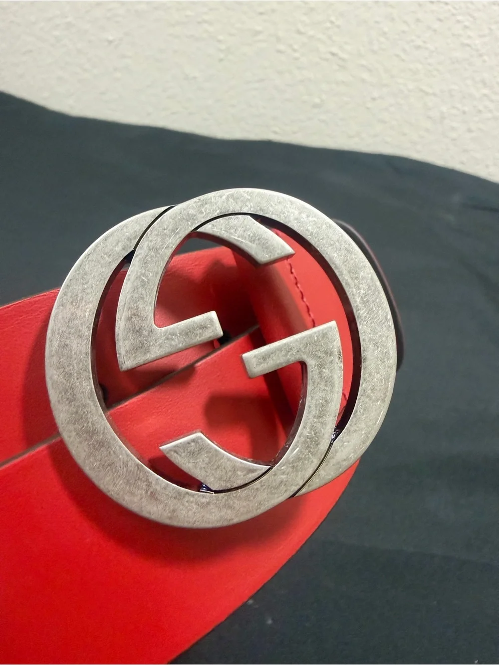 Gucci Interlocking G buckle leather belt